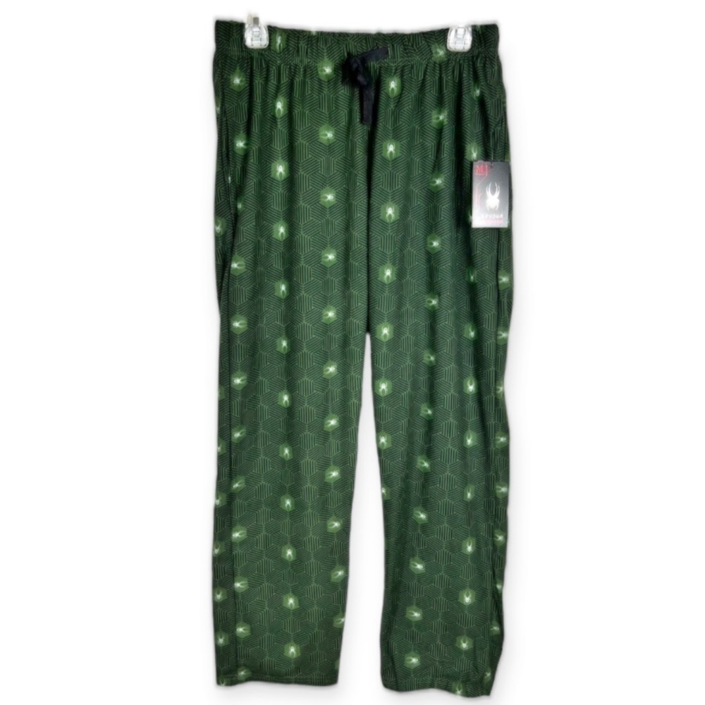 Spyder Loungewear Fleece Pajama Pants Medium Green
